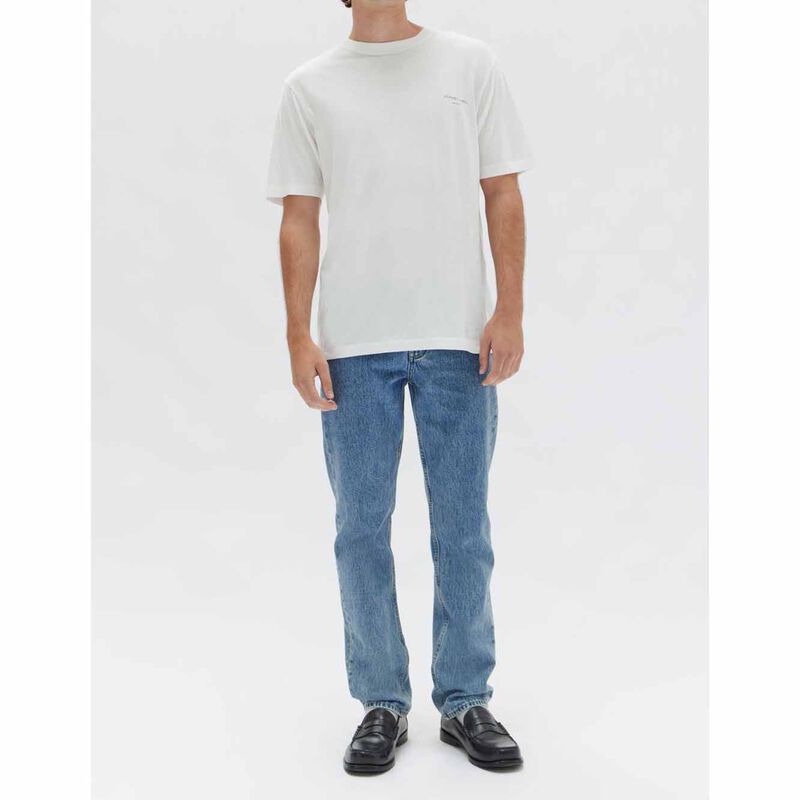 Assembly Label Label Print Short Sleeve Tee Antique White image number 3